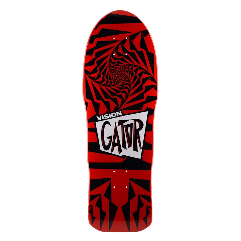 Vision Gator II Skateboard Deck - 10.25 Red/Black