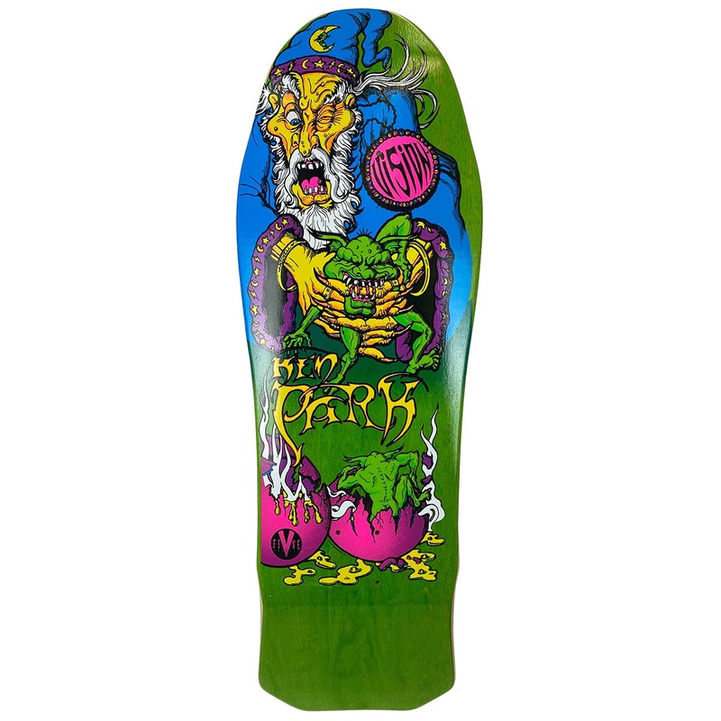 Vision Ken Park Wizard Skateboard Deck - 10 Green Stain