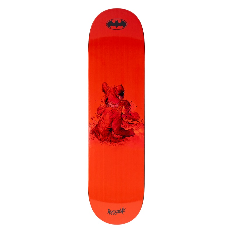 Welcome x Batman Knockout on Popsicle Deck - 8.25 Red/Black Dip