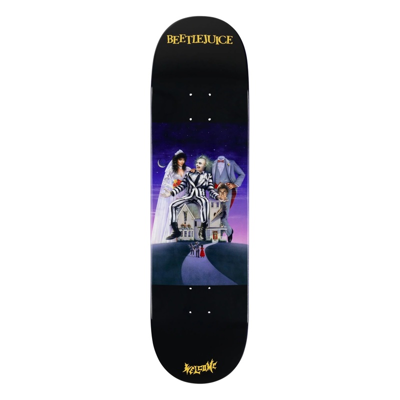 Welcome x Beetlejuice Showtime on Popsicle Deck - 8.5 Black/Purple Dip