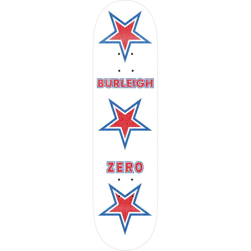 Zero Burleigh American Zero Skateboard Deck - 8.25" White