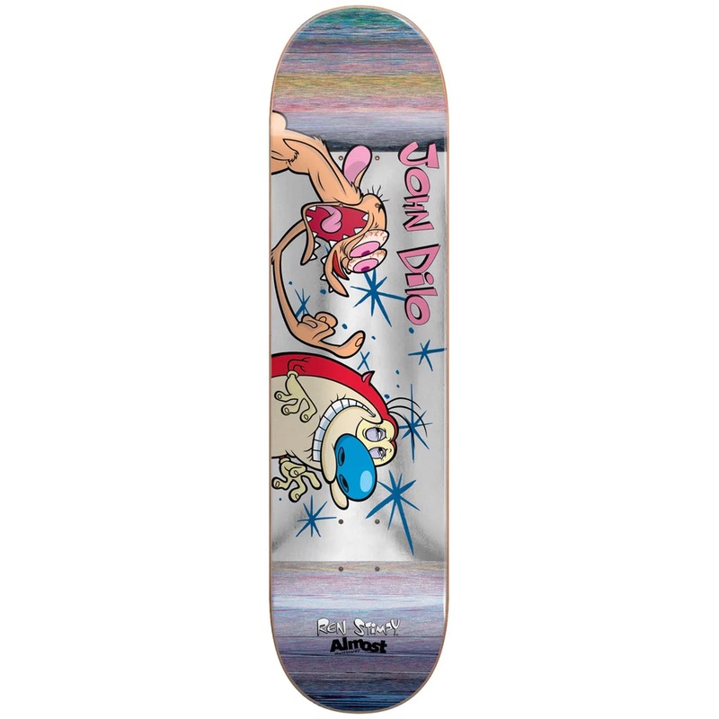 Almost Dilo Ren & Stimpy Fingered R7 Skateboard Deck - 8.125