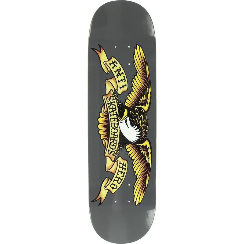 Anti Hero Classic Eagle Larger 8.25 Deck - Grey
