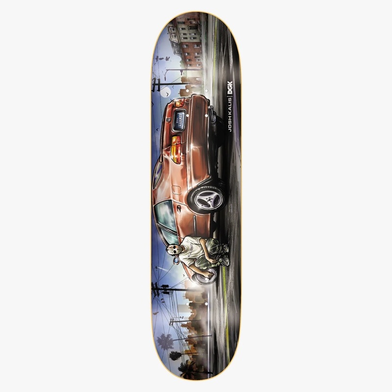 DGK Tri Spoke Flex Kalis Skateboard Deck - 8.06