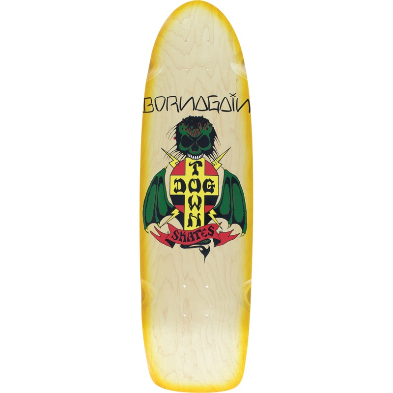 Dogtown Born Again 70's Skateboard Deck - 8.375 Natural/Yellow