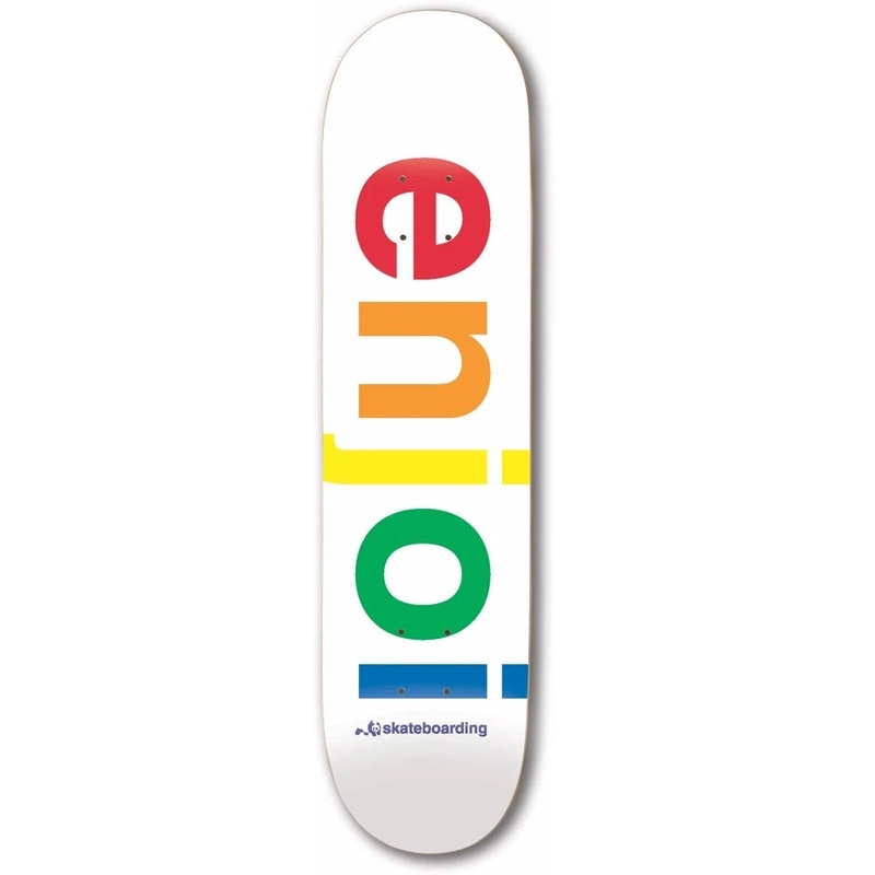 Enjoi Spectrum R7 Skateboard Deck - 9.0" White