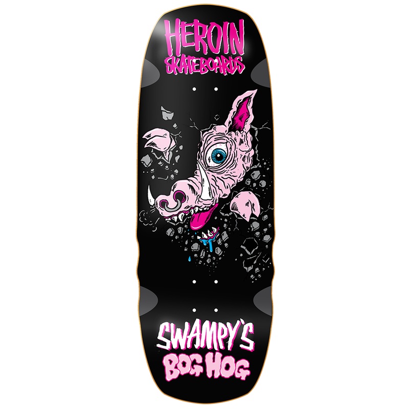 Heroin Swampys Bog Hog Skateboard Deck - 10.75