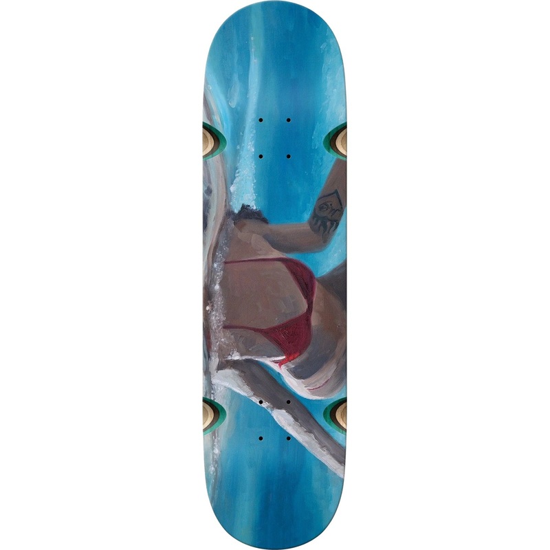 Krooked Lee Smith Guest Artist Skateboard Deck - 8.5 Wheel Wells