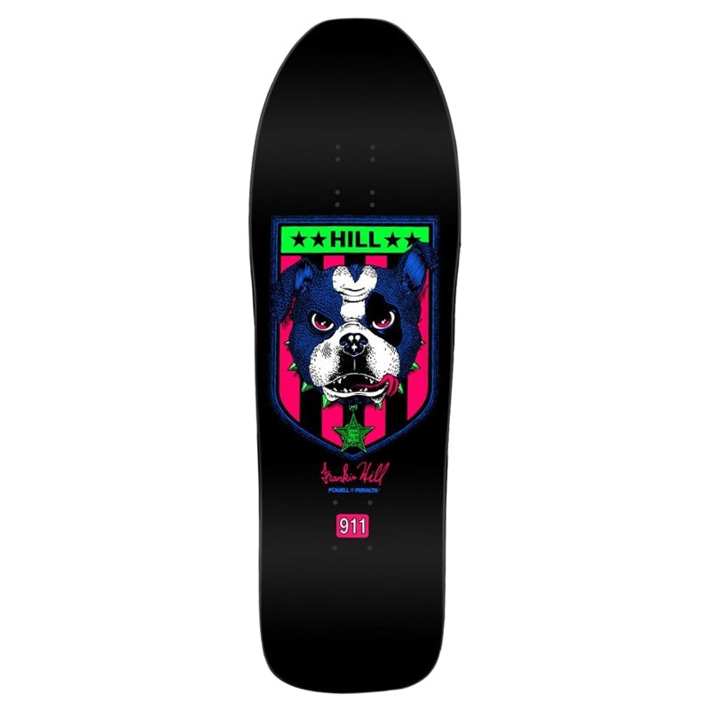 Powell Peralta Frankie Hill Bulldog Skateboard Deck - 10 Black Light