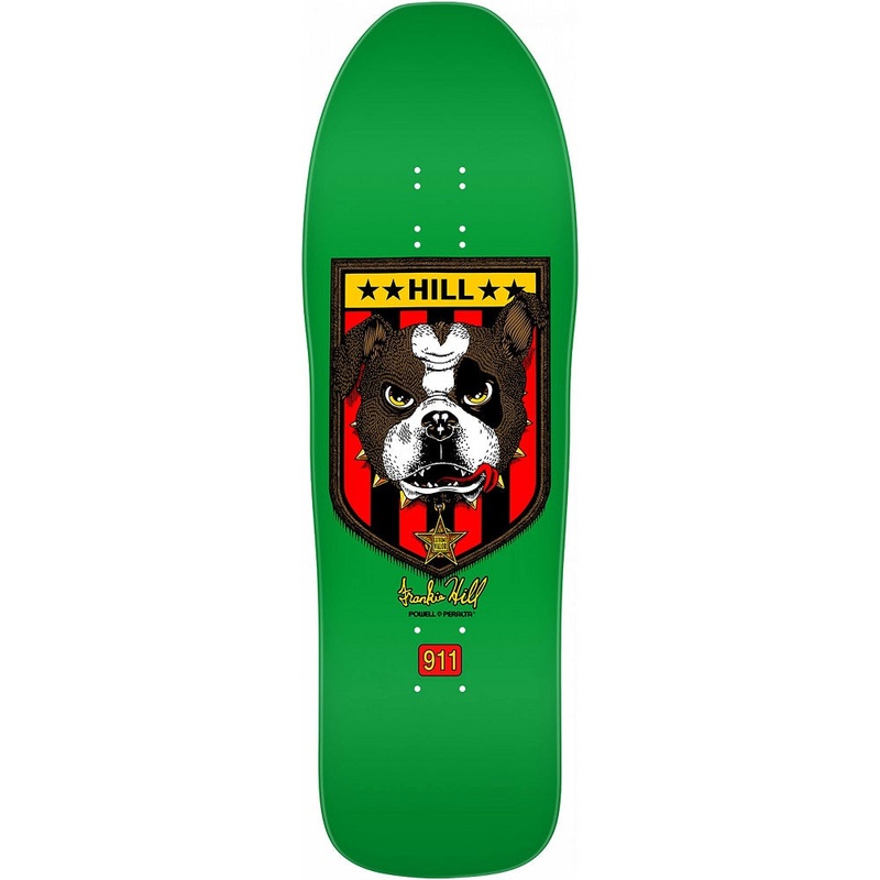Powell Peralta Frankie Hill Bulldog Skateboard Deck - 10" Green