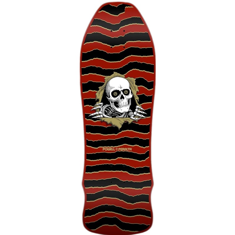 Powell Peralta Geegah Ripper Skateboard Deck - 9.75 Maroon