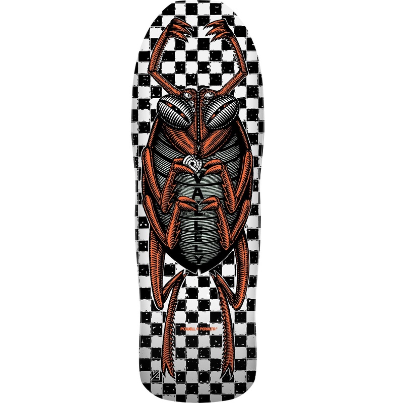 Powell Peralta Mike Vallely Bug Reissue Skateboard Deck - 10 White