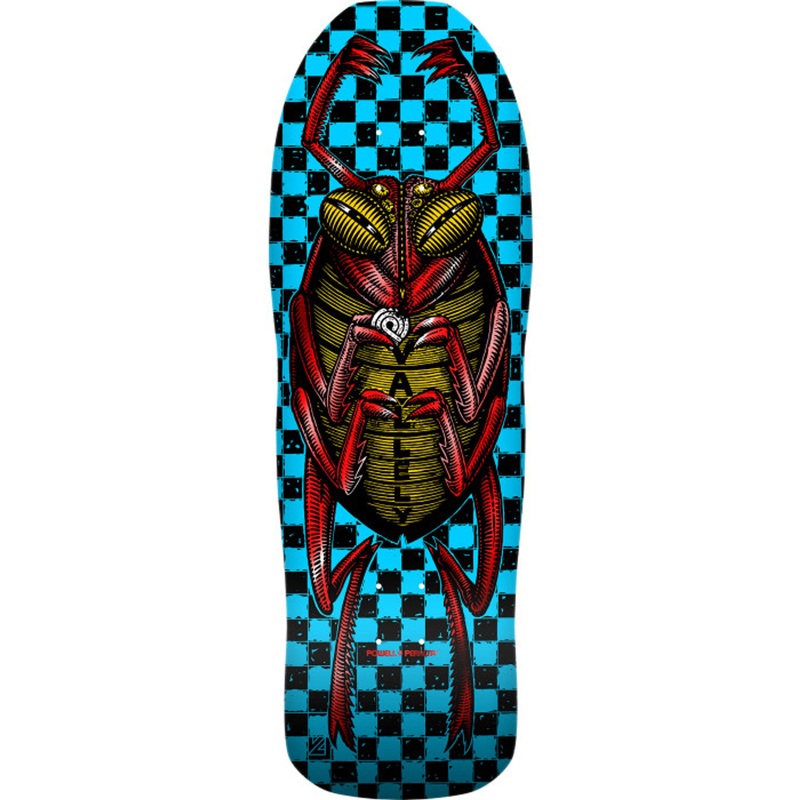 Powell Peralta OG Mike Vallely Bug Reissue Skateboard Deck - 10 Blue/Red Foil