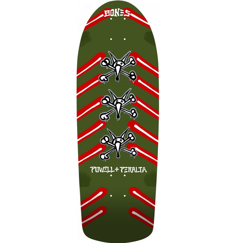 Powell Peralta OG Rat Bones Skateboard Deck - 10 Olive Green