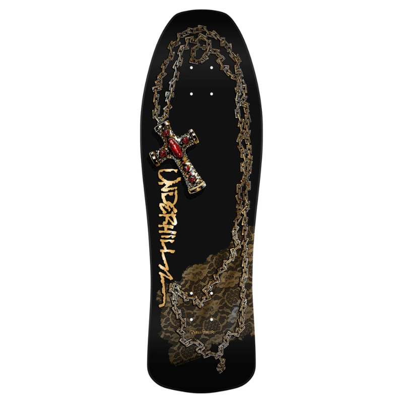 Powell Peralta OG Ray Underhill Chain & Cross Skateboard Deck - 10.0" Gold Foil [Pre-Order]