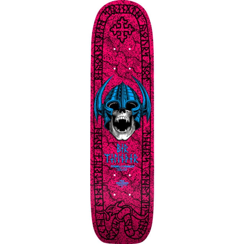 Powell Peralta Per Welinder Nordic Skull Freestyle Skateboard Deck - 7.25 Hot Pink