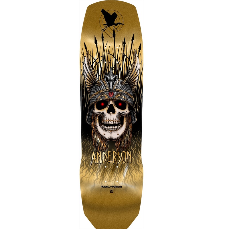 Powell Peralta Pro Andy Anderson Heron 7-Ply Maple Skateboard Deck - 9.13 Gold Foil