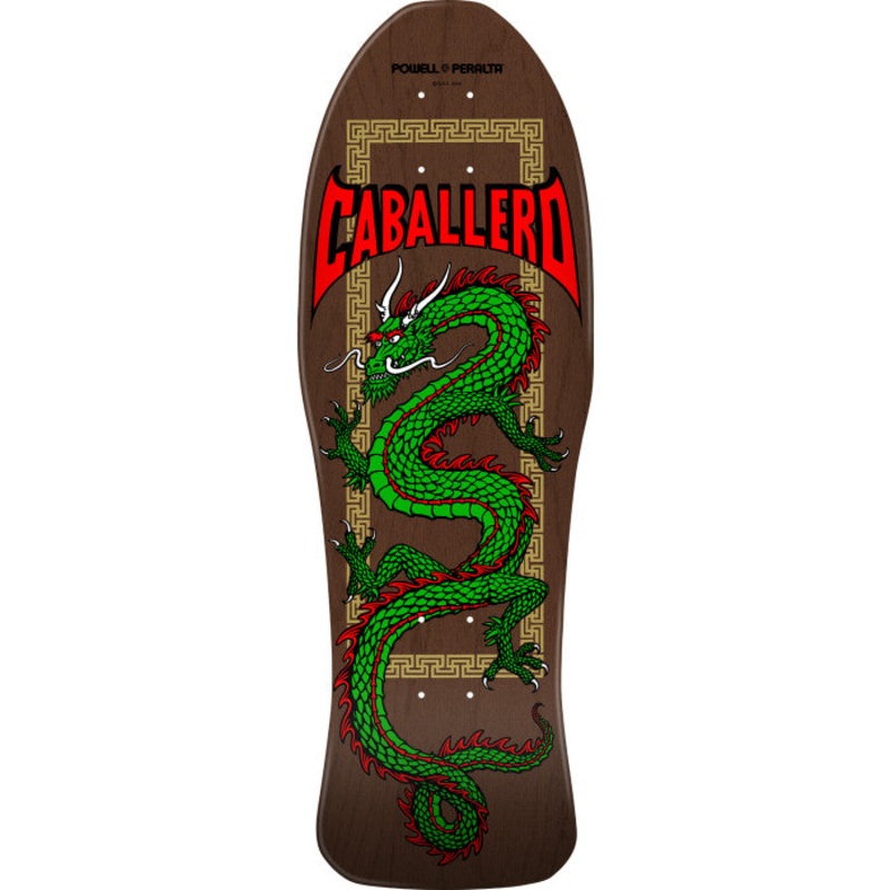 Powell Peralta Steve Caballero Chinese Dragon Skateboard Deck - 10 Brown Stain