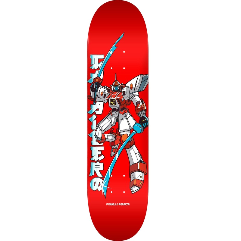 Powell Peralta Steve Caballero Gundam Skateboard Deck - 8.25 Red