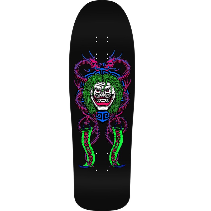 Powell Peralta Steve Caballero Mask Reissue Skateboard Deck - 9.75 Blacklight