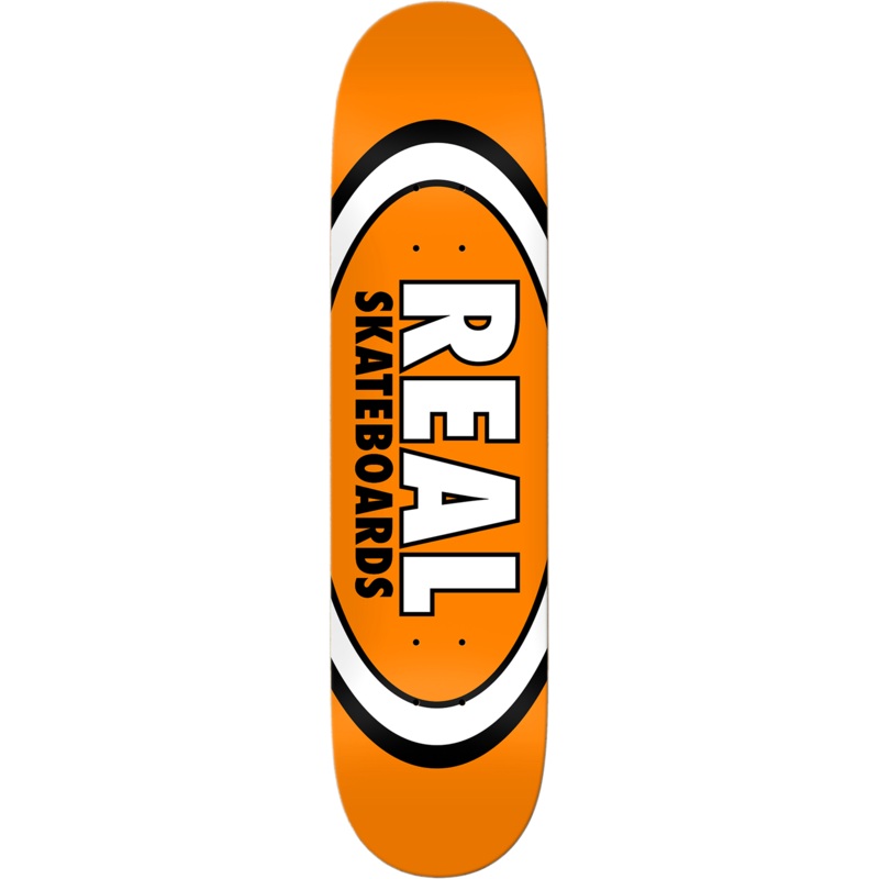 Real Classic Oval Skateboard Deck - 7.5 Orange
