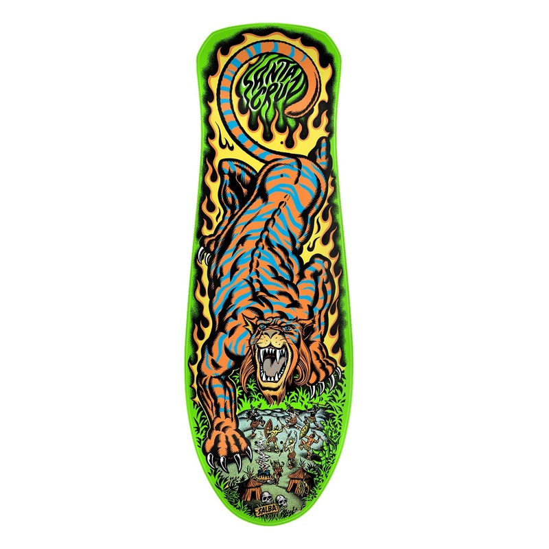 Santa Cruz Salba Tiger Reissue Skateboard Deck - 10.3"