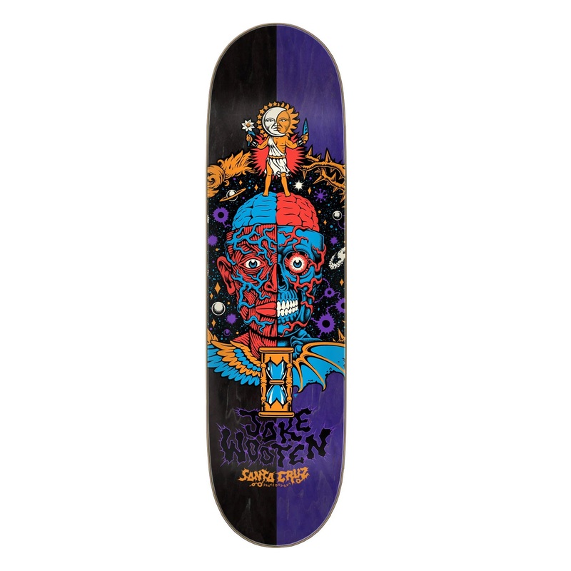 Santa Cruz Wooten Crest VX Skateboard Deck - 8.5