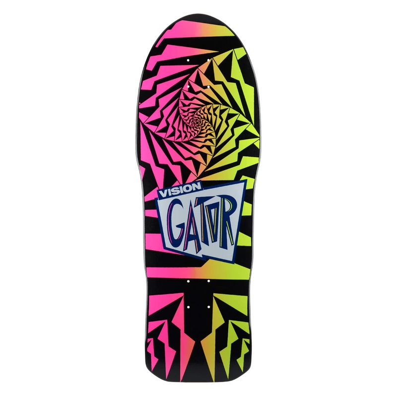 Vision Gator II Skateboard Deck - 10.25 Black/Pink Fade