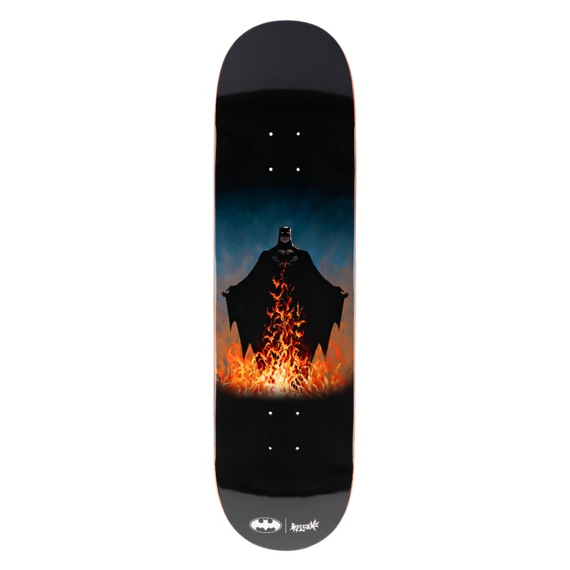 Welcome x Batman Bat Flames on Popsicle Deck - 8.5 Black