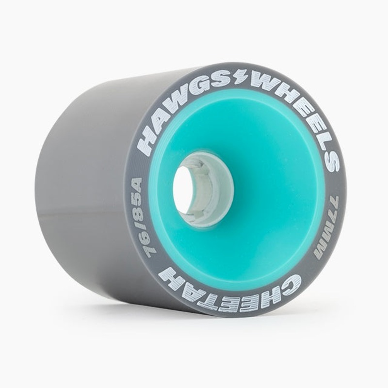 Hawgs Dual-Duro Cheetah Wheels 77mm 85a - Grey/Teal (Set of 4)