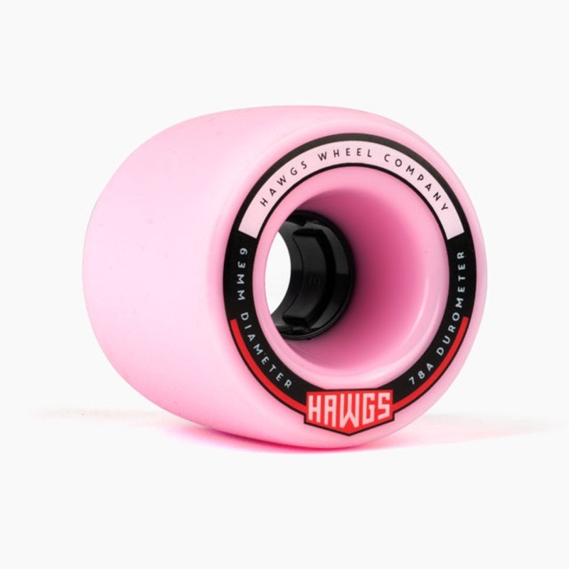 Hawgs Fatty Wheels 63mm 78a - Pink (Set of 4)