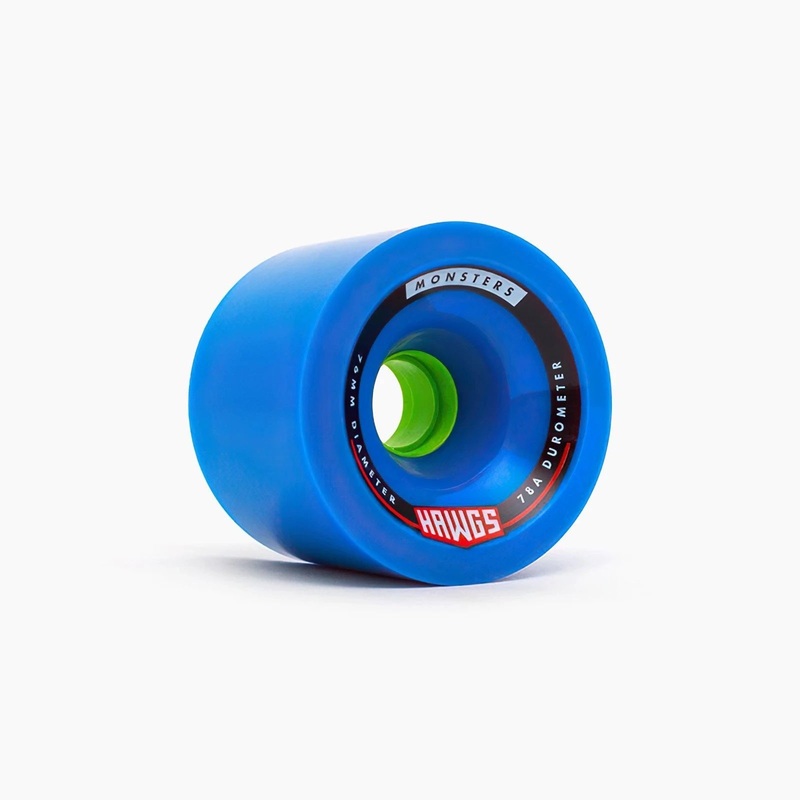 Hawgs Monster Wheels 76mm 78a - Blue (Set of 4)