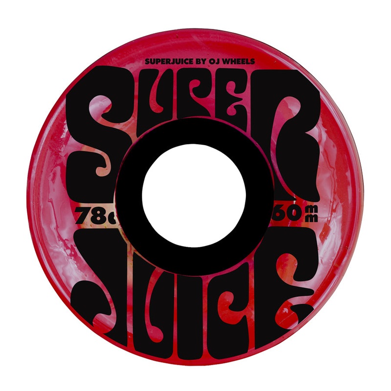 OJ Wheels Super Juice 60mm 78a - Trans Red (Set of 4)