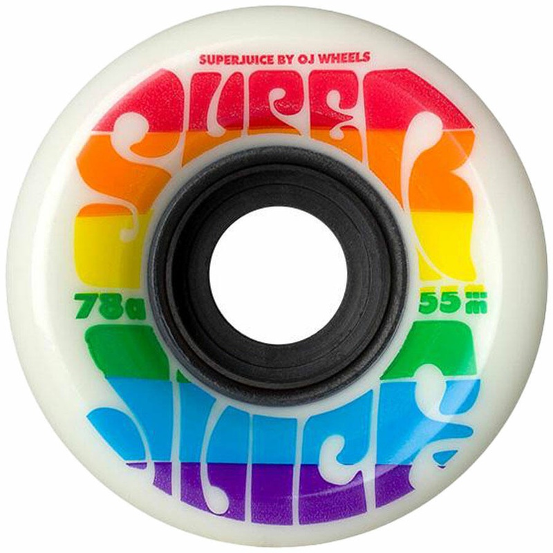 OJ Wheels Super Juice Mini 55mm 78a - Rainbow (Set of 4)