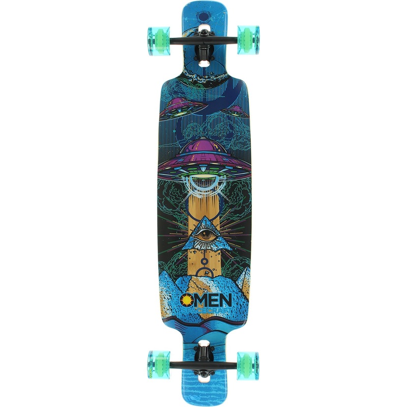 Omen UFO Surfcraft Drop Through Longboard Complete - 9.5"