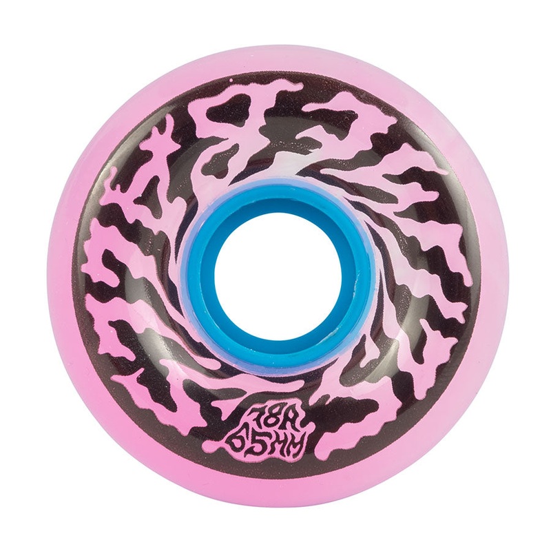 Slime Balls Swirly Wheels 65mm 78a - Trans Pink Swirl (Set of 4)