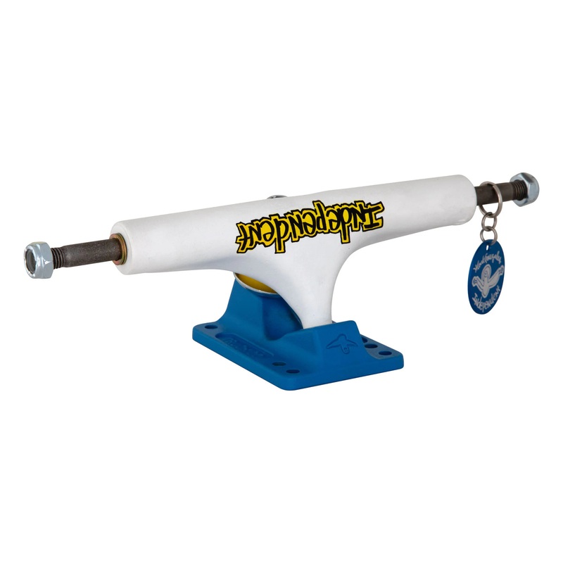 Independent Trucks 166mm Stage 4 Mark Gonzales Standard - White/Blue (Set of 2)