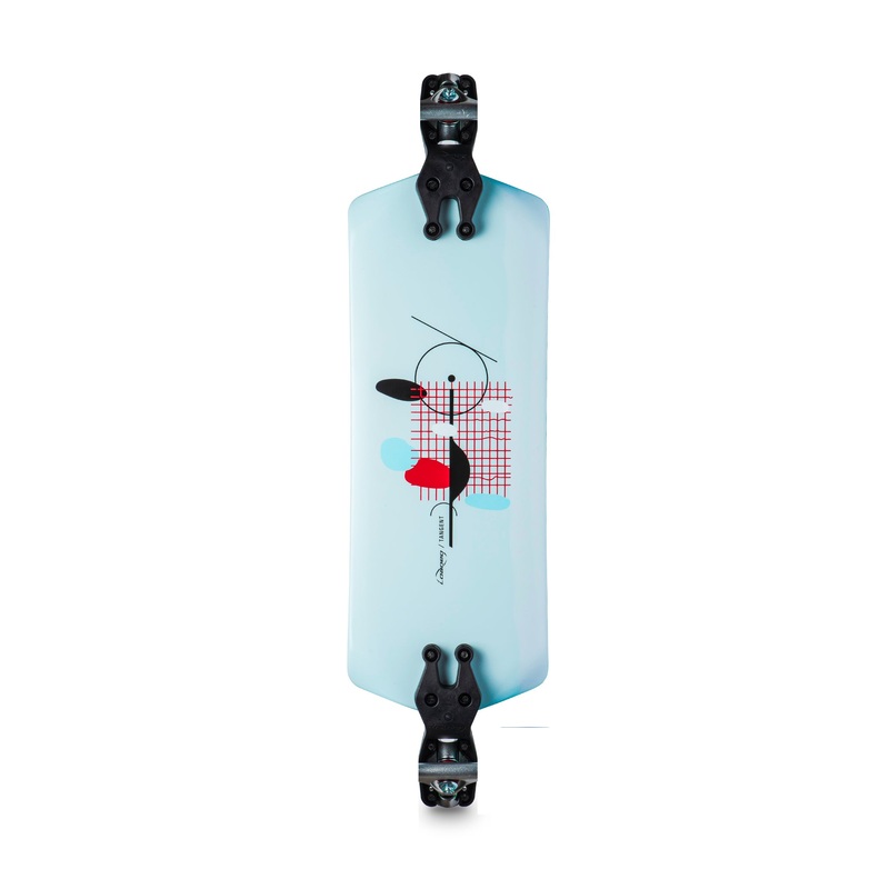Loaded Tangent Longboard Deck with Bracket