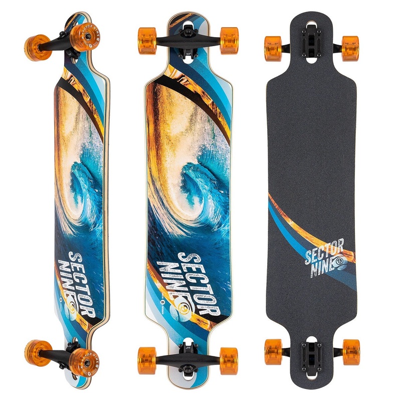 Sector 9 Meridian Swirl Longboard Complete - 9.75