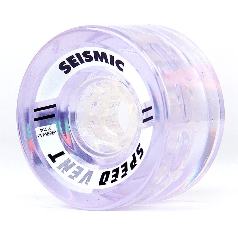 Seismic Speed Vent 85x52mm 77a Wheels - Crystal Clear Purple (Set of 4)