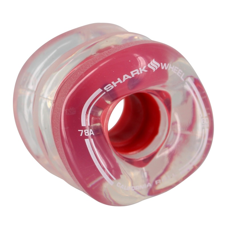 Shark Wheels DNA 72mm 78a - Clear/Red Hub (Set of 4)
