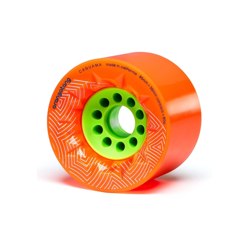 Orangatang Caguama 85mm 80a Longboard Wheels - Orange (Set of 4)