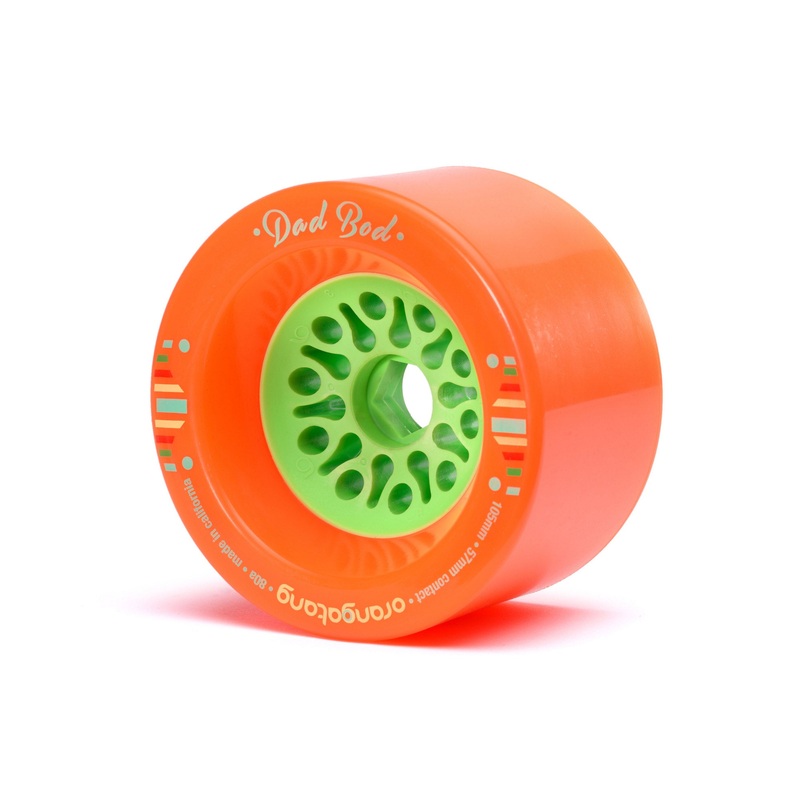 Orangatang Dad Bods 105mm 80a Longboard Wheels  - Orange