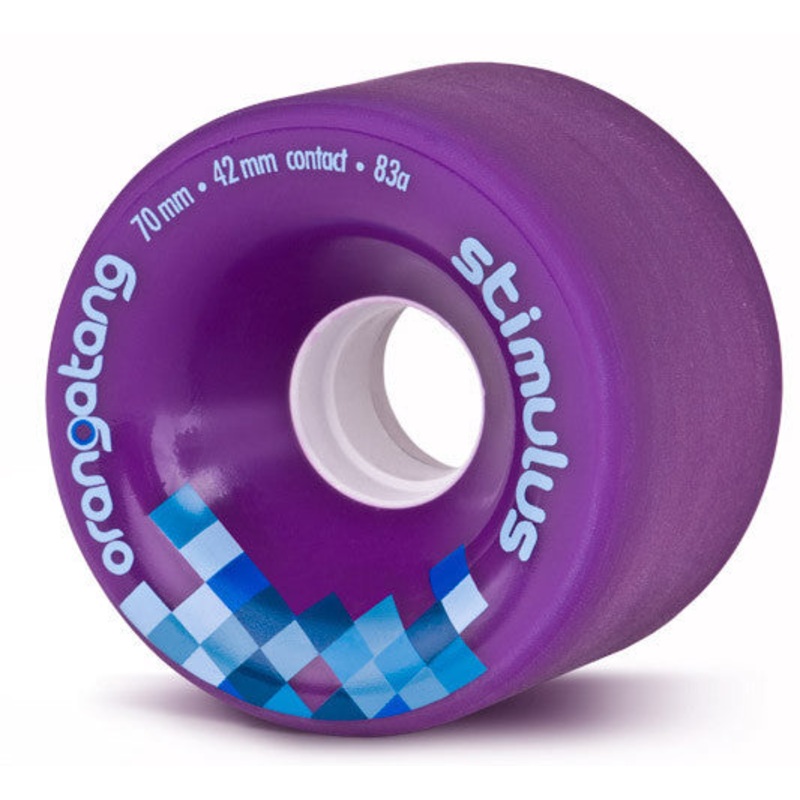 Orangatang Stimulus Longboard Wheels 70mm 83a - Purple (Set of 4)