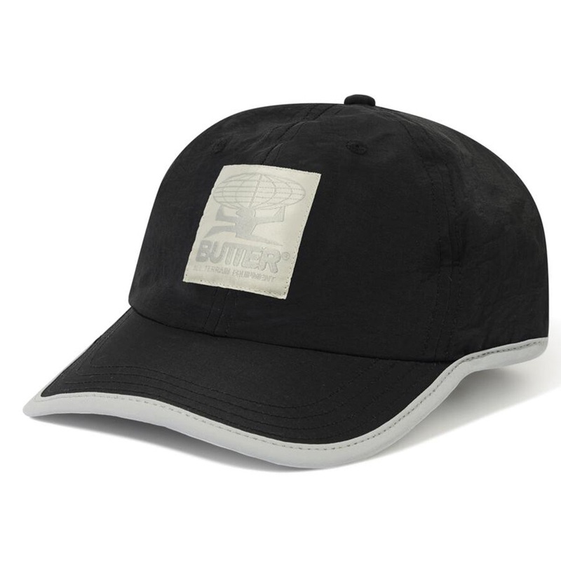 Butter Goods - All Terrain 6 Panel Cap Black/Light Grey