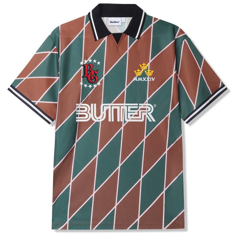 Butter Goods - Football Jersey Green/Brown