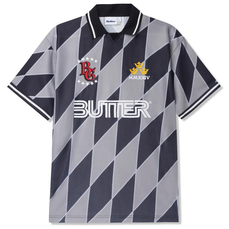 Butter Goods - Football Jersey Grey/Black