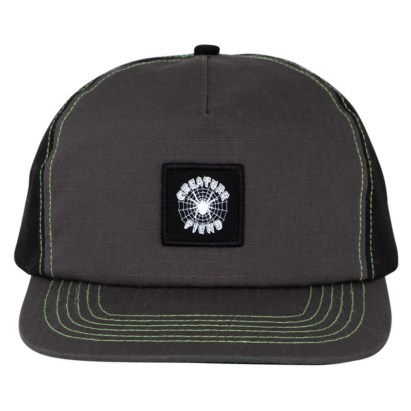 Creature - Web Snapback Hat Grey/Black
