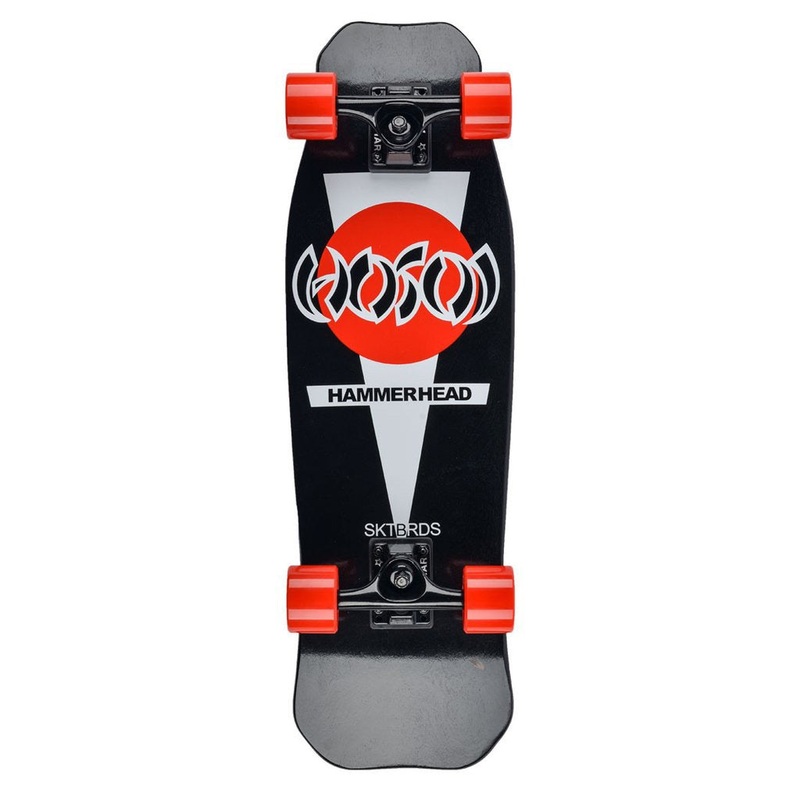 Hosoi - Hammerhead Mini Cruiser Black 8.5" Complete Skateboard