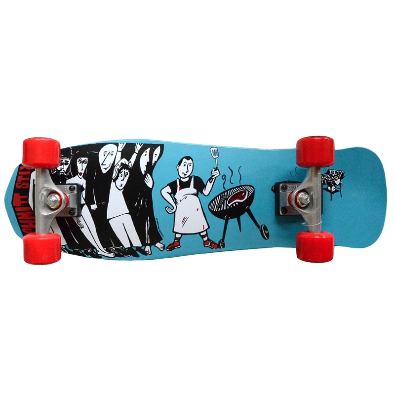 Schmitt Stix - Lopes Mini Cruiser Blue 8.5" Complete Skateboard